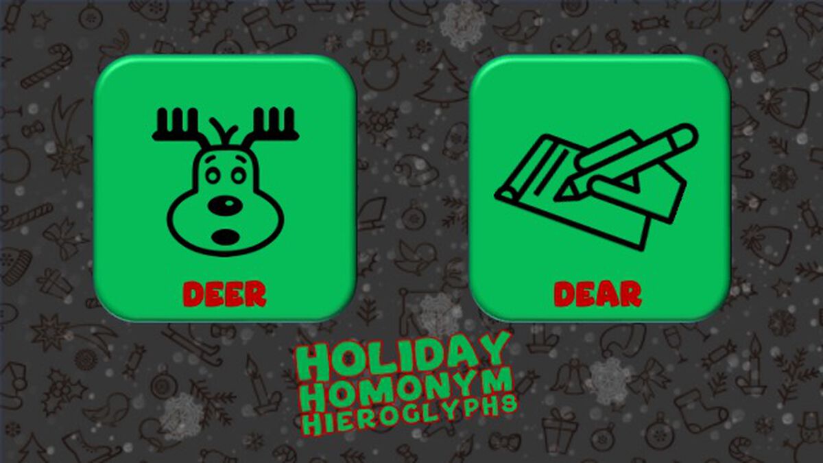 Holiday Homonym Hieroglyphs image number null
